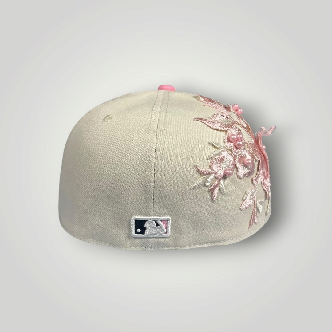cap beige e rosa