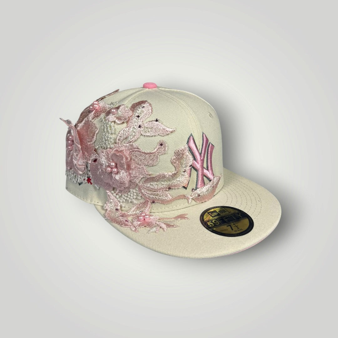 cap beige e rosa